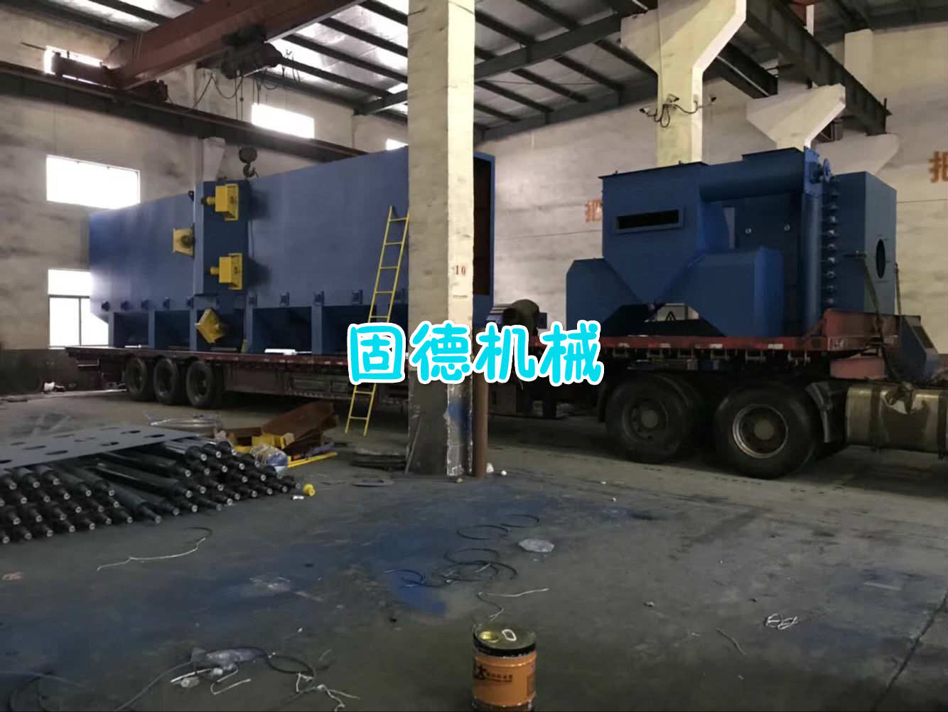 大型通過式拋丸機發往安徽合肥