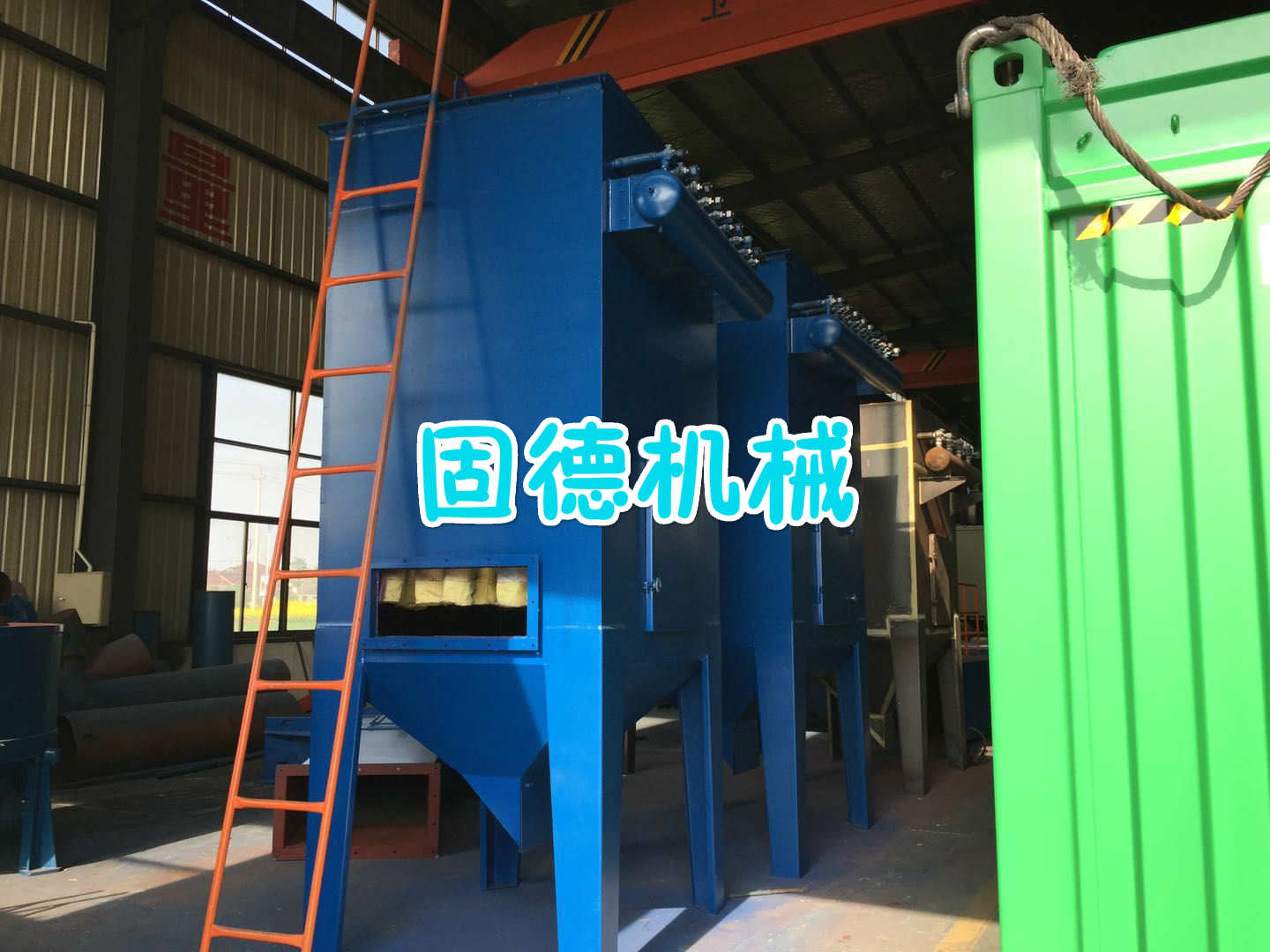 吊鉤式拋丸機發往美國